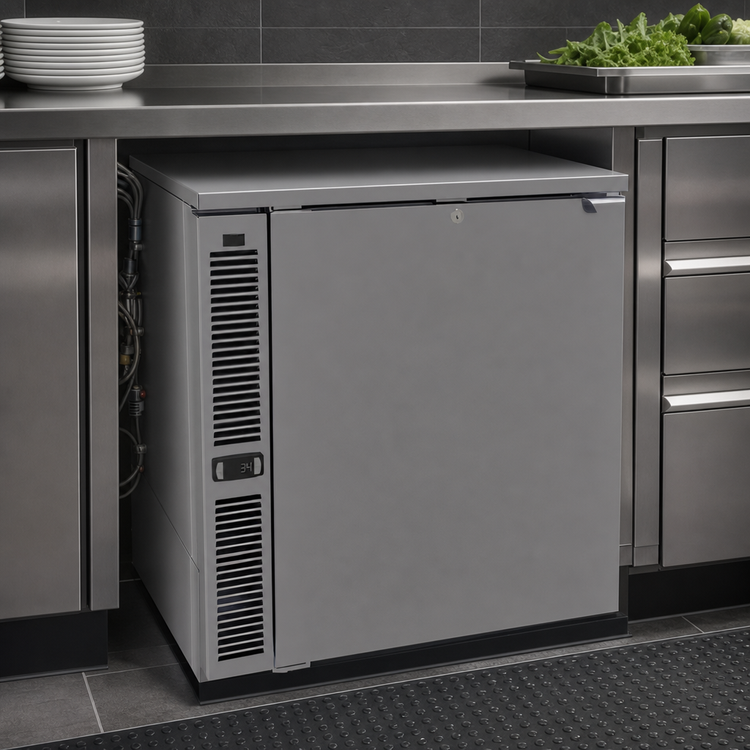 Product image #3 for Glastender One-Zone Side-Serviced Low-Profile Undercounter Cooler, 28 Inch Wide, 1 Section