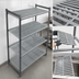 Thumbnail image #3 for Cambro Camshelving Basics Plus 4-Tier Stationary Starter Shelving Unit, 18-Inch x 48-Inch x 72-Inch, Brushed Graphite