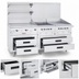 Thumbnail image #3 for Garland Arctic Fire 80-Inch Two-Section Self-Contained Freezer Base with 4 Self-Closing Drawers