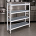 Thumbnail image #3 for Fermostock 4-Tier Stationary Starter Polymer Shelving Unit, 38