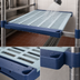 Thumbnail image #3 for MetroMax 4 54-Inch x 24-Inch Blue Open Grid Polymer Shelf with Microban