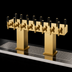 Thumbnail image #3 for Perlick 32-Faucet Back-to-Back Bridge Tee Glycol-Cooled Countertop Draft Beer Tower, Brass Finish