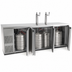 Thumbnail image #3 for Pro-Line E-Series Three-Section 5-Keg Direct Draw Draft Beer Cooler, Stainless Steel, 95-1/2 Inch W, 4 Faucets