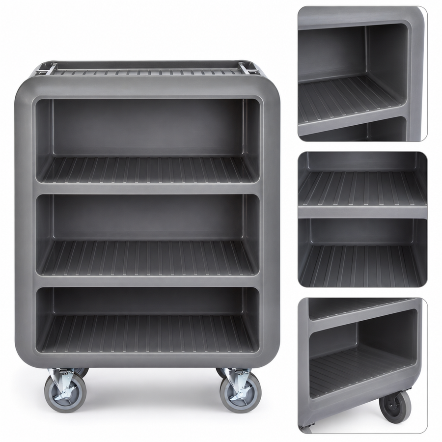 Three Ribbed Shelves