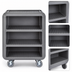 Thumbnail image #4 for Cambro Service Cart Pro Medium 3-Shelf Polyethylene Bus Cart with Closed Side, 600 lb Capacity