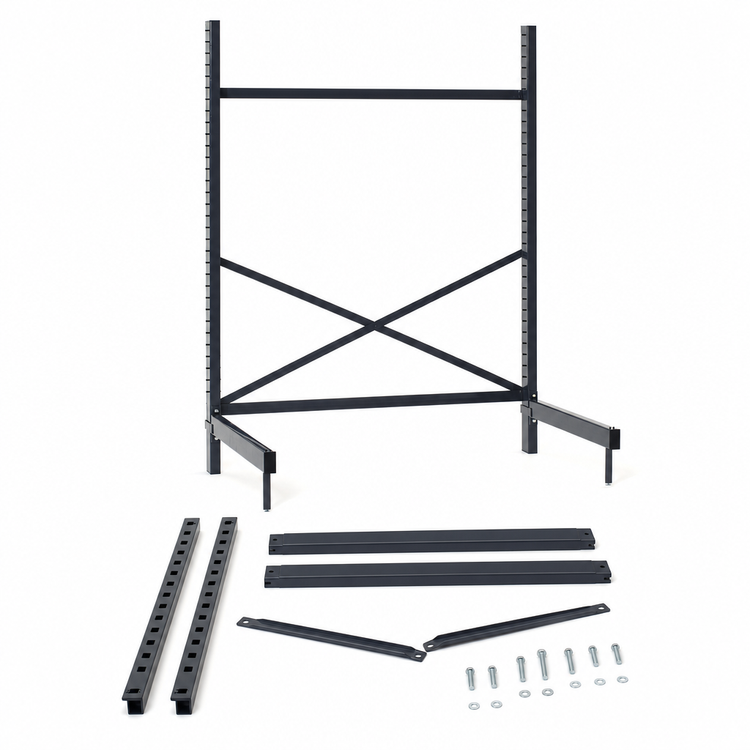 Product image #3 for SmartLever Cantilevered Shelving Starter Unit Base Kit for 42"W x 24"D Shelves, 76-3/8"H