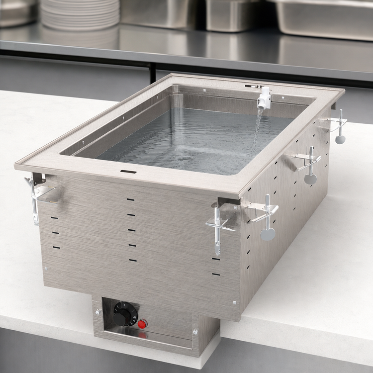Product image #3 for Vollrath Drop-In Electric Auto-Fill Wet-Operation Insulated Hot Food Well, 1 Full-Size Pan