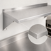 Thumbnail image #3 for John Boos Stallion Wall-Mounted Stainless Steel Shelf, 36 Inch W x 16 Inch D, Safety Edge Front