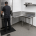 Thumbnail image #3 for Advance Tabco Korner Clean Right-Hand L-Shaped Corner Dishtable, 47 Inch, 16 Gauge 304 Stainless Steel