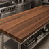Thumbnail image #3 for Boos Block Full-Length Edge-Grain American Black Walnut Kitchen Countertop, 84 x 36 x 3 Inches, Varnique Finish