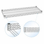Thumbnail image #3 for Eagle Group QuadTruss 2130S 30"W x 21"D Stainless Steel QuadTruss Wire Shelf Case of 4