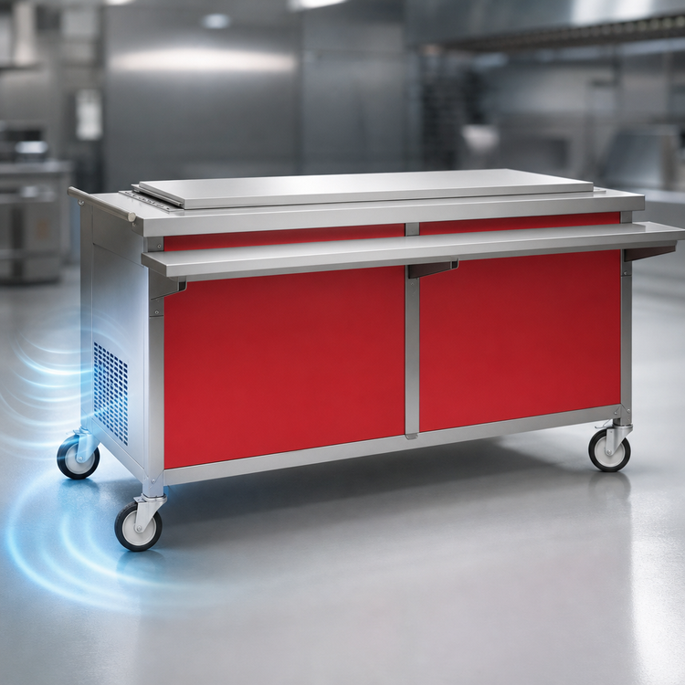 Product image #3 for Director's Choice DCS4-FTU 64" Mobile Self-Contained Frost Top Unit