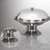 Thumbnail image #3 for Town Equipment 7-1/2 Inch Footed 18/8 Stainless Steel Compote Dish, Polished Finish