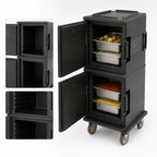 Thumbnail image #4 for Cambro Ultra Camcart® UPC800110 2-Compartment Front-Loading Insulated Food Pan Cart, 60 Qt. Per Compartment, 12 x 20-Inch Pans
