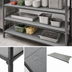 Thumbnail image #3 for Cambro Camshelving Basics Plus 21-Inch Deep x 42-Inch Long Solid Shelf Kit, Brushed Graphite