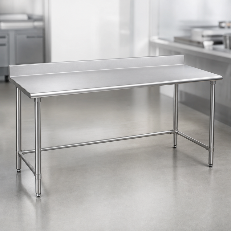 Product image #3 for Eagle Group BlendPort® Deluxe Series Stainless Steel Work Table for Cold Food Bars, 60W x 24D, 4-1/2-Inch Backsplash