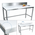 Thumbnail image #3 for John Boos 48-Inch x 30-Inch Trimming Table with 3/4-Inch Reversible Poly Top and 6-Inch Removable Backsplash