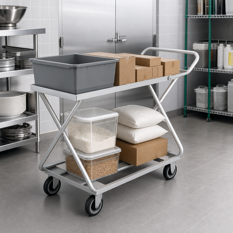 Product image #4 for Channel STKG100H Stocking/Marking Truck with Handle, 19 x 46 x 34 Inches, Chrome Construction