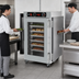 Thumbnail image #4 for Metro HotBlox Insulated Narrow 8-Pan Undercounter Pass-Thru Heated Holding Cabinet, Analog, Clear Front/Solid Rear Doors
