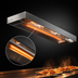 Thumbnail image #3 for Eagle RedHots 54 Inch Single Lighted Strip Heat Lamp with Rod-Type Element, 120V, Aluminum