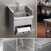Thumbnail image #3 for Eagle Group Drop-In One-Compartment Hand Sink with Faucet, Towel Dispenser, and Soap Dispenser