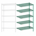 Thumbnail image #4 for Metro Super Erecta Metroseal 3 Add-On Wire Shelving Unit with Microban, 72W x 18D x 74H, 5 Shelves