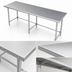 Thumbnail image #3 for 108-Inch x 36-Inch Stainless Steel Reinforced Top Work Table for Cocktail Stations