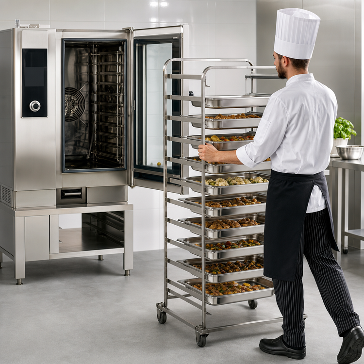 Product image #3 for RATIONAL 10-Pan Mobile Oven Rack for SCC 101/CMP 101 Series