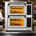 Thumbnail image #3 for PizzaMaster Countertop Electric Stone Hearth Pizza Oven with 2 Chambers and 4 Stones