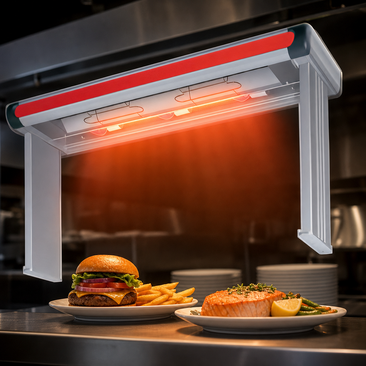 Product image #3 for Hatco Glo-Ray Designer High-Watt Infrared Lighted Strip Heater, 39.5-Inch Wide, Aluminum