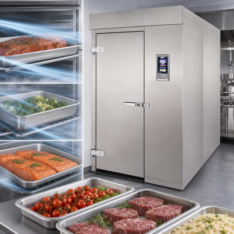 Product image #3 for HURRiCHiLL AP26BCF-2T Dual Trolley Modular Roll-In Blast Chiller & Shock Freezer
