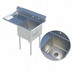 Thumbnail image #3 for Sapphire Manufacturing 1-Compartment Sink with Left Drainboard, 304 Stainless Steel, 32-1/2 x 20-1/2 x 44-1/4 Inches