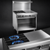 Thumbnail image #3 for Imperial Spec Series 36-Inch Heavy Duty Gas Range with 2 Open Burners and 18-Inch Hot Top, Open Cabinet Base