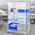 Thumbnail image #3 for Quantum Clear-Vinyl Wire Cart Cover with Zipper Flap, 24 x 36 x 74 Inches