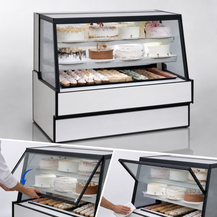 Product image #3 for Federal Industries High Volume SGR5942 Straight Glass Full-Service Refrigerated Bakery Display Case, 59.13-Inch Wide, 42-Inch Tall