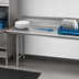 Thumbnail image #3 for Eagle Group 30-Inch x 30-Inch Straight Left-to-Right Clean Dishtable with 8-Inch Backsplash