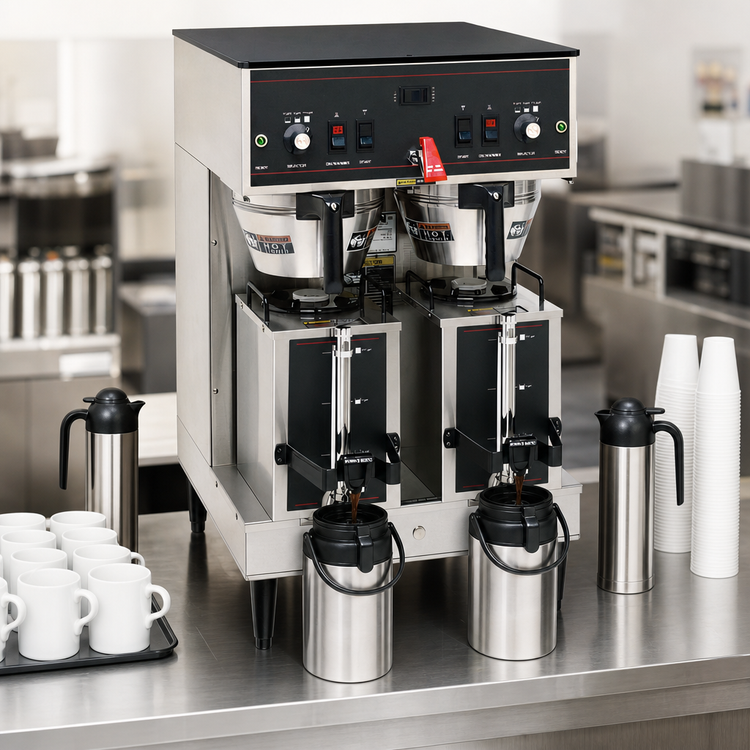 Product image #3 for BUNN Dual Portable Satellite Coffee Brewer with 2 GPR Servers, 18.9 Gallons per Hour