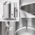 Thumbnail image #3 for Legion HEC-30 30-Gallon Electric 2/3 Jacketed Stationary Steam Kettle