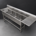 Thumbnail image #3 for John Boos Pro-Bowl 4-Compartment Stainless Steel Sink with 30-Inch Right Drainboard and 14-Inch Deep Bowls