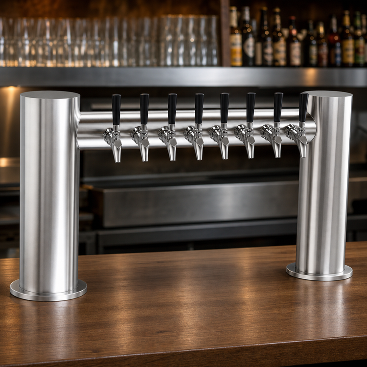 Product image #3 for Krowne Max-H Style Countertop 8-Faucet Glycol-Cooled Beer Tower