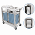 Thumbnail image #4 for John Boos Teppankayi Stainless Steel Serving Cart with 14 Half-Size Pan Capacity