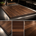Thumbnail image #3 for Boos Block American Black Walnut Edge Grain Kitchen Countertop, 60 x 38 x 1-1/2 Inch, Varnique Finish