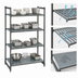 Thumbnail image #3 for Cambro Camshelving Basics Plus 4-Tier Stationary Starter Shelving Unit, 18