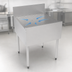 Thumbnail image #4 for Top Shelf TSF28DB 28-Inch Stainless Steel Free-Standing Underbar Drainboard with 6-Inch Backsplash