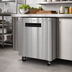 Thumbnail image #4 for Koolmore 27-Inch One-Section Undercounter Reach-In Refrigerator with Solid Hinged Stainless Steel Door, 5 Cu. Ft.