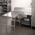 Thumbnail image #3 for John Boos Pro-Bowl L-Shaped Soiled Dishtable with Landing Shelf, Left-to-Right Operation, 70-Inch Machine-to-Corner x 120-Inch Corner-to-End
