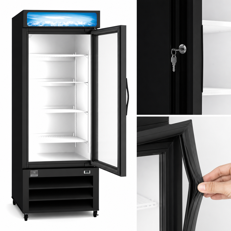 Product image #3 for Kelvinator Commercial 25-Inch Wide One-Section Glass Door Refrigerated Merchandiser, 12 Cu. Ft.