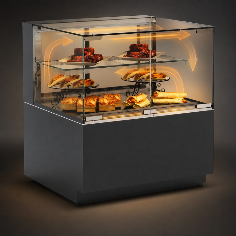 Product image #3 for Structural Concepts Reveal® Freestanding Self-Service Heated Display Case, 47-3/4-Inch Wide, Convection Heat