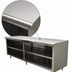 Thumbnail image #3 for Advance Tabco Special Value Series 96-Inch x 30-Inch Flat Top Open Base Stainless Steel Work Table with Mid Shelf