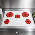 Thumbnail image #3 for Summit Commercial CR5B30T8W 30-Inch Built-In Electric Radiant Cooktop, 5-Burner, White Ceramic Glass, Digital Controls